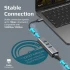 Promate GigaHub-C Multiport USB-C Hub with 1000Mbps Ethernet Adapter with Ultra-Fast 3 USB Ports, 5 Gbps Data Transfer Speed